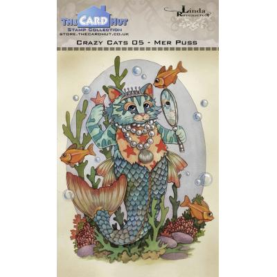 The Card Hut Crazy Cats Clear Stamps - Mer Puss